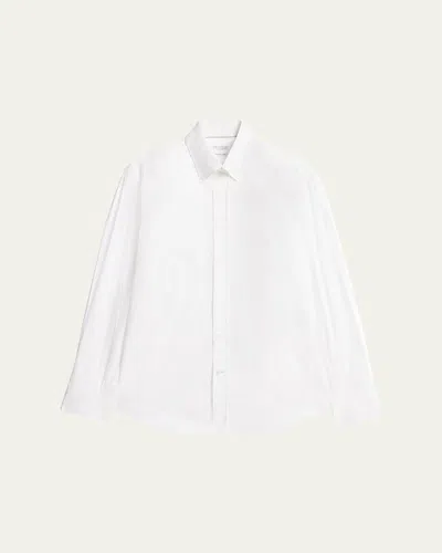 Brunello Cucinelli Men's Oxford Sport Shirt In White