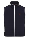 Brunello Cucinelli Padded Vest In Tech Fabric In Blue