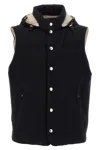 Brunello Cucinelli Men Padded Wool Vest In Black