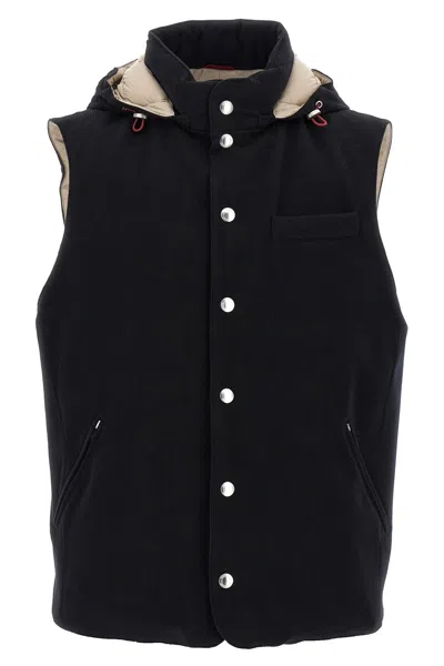 BRUNELLO CUCINELLI BRUNELLO CUCINELLI MEN PADDED WOOL VEST