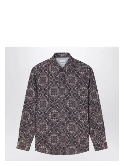 BRUNELLO CUCINELLI MEN'S PAISLEY PRINT COTTON SHIRT | SIZE LARGE | MM6911716CO
