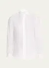 Brunello Cucinelli Men's Casual Button-down Shirt In White