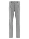 Brunello Cucinelli Men's Pantalone Classico In Grey