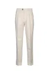 Brunello Cucinelli Velvet Pleated Trousers Featuring Pockets In C5797