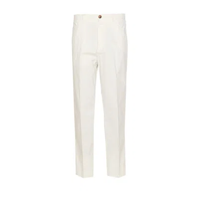 Brunello Cucinelli Pleat Detailing Trousers In White