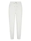 Brunello Cucinelli Drawstring Track Pants In White