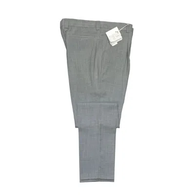 Pre-owned Brunello Cucinelli Men's Pants Size 34 / 50 Grey All Weather Wool Leisure Fit In Gray
