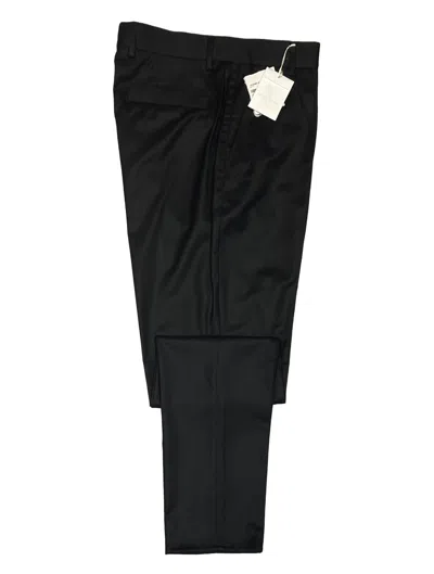 Pre-owned Brunello Cucinelli Men's Pants Size 36 / 52 Black 100% Wool Easy Fit - $1,145