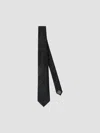 Brunello Cucinelli Patterned Silk Tie In Black