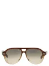 Brunello Cucinelli Men Paul Acetate Sunglasses In Brown