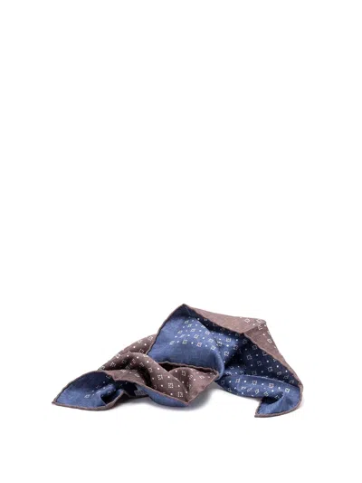 Brunello Cucinelli Printed Silk Scarf In Multi