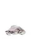 Brunello Cucinelli Geometric-pattern Silk Pocket Square In Neutral
