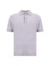Brunello Cucinelli Men Polo Shirt In Multicolor