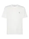 Brunello Cucinelli Crewneck T-shirt With Straight Hem And Soft Fabric