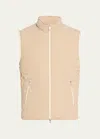 Brunello Cucinelli Men's Puffer Vest In Sand