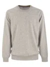 Brunello Cucinelli Men's Pure Cashmere Crew-neck Sweater In Grey