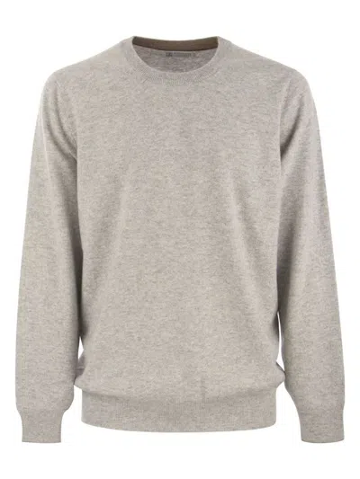 BRUNELLO CUCINELLI MEN'S PURE CASHMERE CREW-NECK SWEATER