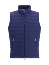 Brunello Cucinelli High Neck Quilted Sleeveless Down Vest In Multi