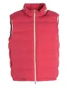 Brunello Cucinelli Man Down Jacket Brick Red Size Xl Nylon In Pink