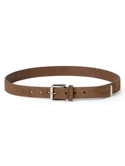 Brunello Cucinelli Reversible Leather Belt In Brown