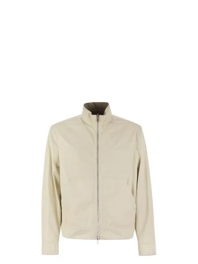 BRUNELLO CUCINELLI MEN'S REVERSIBLE BOMBER JACKET