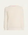 Brunello Cucinelli Half English Rib Sweater In English White