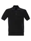 Brunello Cucinelli Men Lightweight Cotton Knit Polo Shirt
