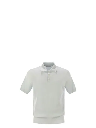 BRUNELLO CUCINELLI MEN'S RIBBED COTTON POLO-STYLE JERSEY