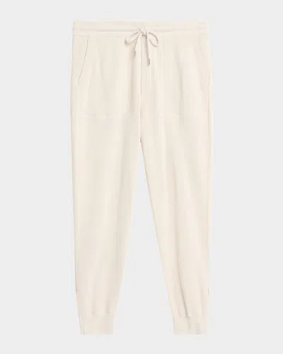 Brunello Cucinelli Men's Ribbed Cotton Sweatpants In Black