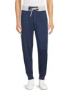Brunello Cucinelli Men's Cashmere Pleated Drawstring Sweatpants In Deep Blue