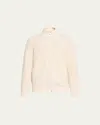 Brunello Cucinelli Ribbed Cardigan Sweater, Cardigans White In Off White