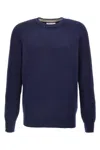 Brunello Cucinelli Ribbed Sweater Sweaters And Cardigans In Blue