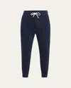 Brunello Cucinelli Men's Ribbed Sweatpants In Navy