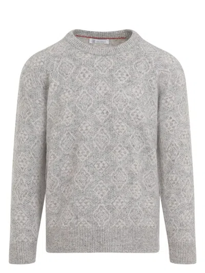 BRUNELLO CUCINELLI MEN'S ROUNDNECK SWEATER