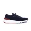 Brunello Cucinelli Blue Canvas Sneakers