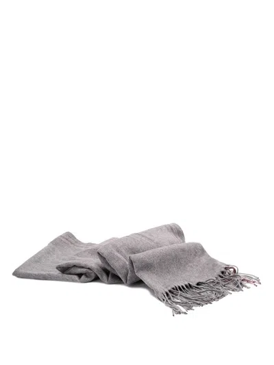 Brunello Cucinelli Men Scarf In Gray