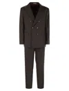 Brunello Cucinelli Men Set With Chest And Half Jacket And Leisure-fit Trousers With Pleats