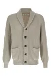 Brunello Cucinelli Ribbed Cotton Shawl Collar Cardigan