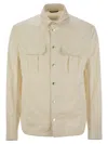 Brunello Cucinelli Men Shirt-style Outerwear Unlined In Water-repellent Microfibre With Heat Tapes
