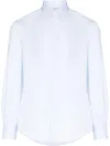 Brunello Cucinelli Slim-fit Button-down Collar Cotton-poplin Shirt In Multi