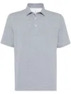 Brunello Cucinelli Cotton-jersey Polo Shirt In Multicolor