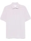 Brunello Cucinelli Cotton Logo Polo Shirt In Multicolor