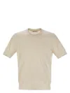 Brunello Cucinelli Men's Short-sleeved Cotton Jersey In Cream