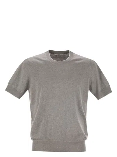 BRUNELLO CUCINELLI MEN'S SHORT-SLEEVED COTTON JERSEY