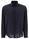 Brunello Cucinelli Buttoned Long-sleeved Shirt In Blue