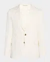 Brunello Cucinelli Men's Silk And Linen Gabardine Sport Coat In Off White