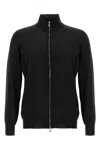 Brunello Cucinelli Silk Cashmere Cardigan Sweaters And Cardigans Black In Black