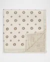 Brunello Cucinelli Silk Pocket Square In White
