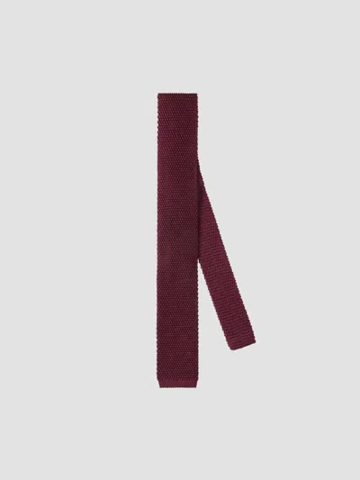 Brunello Cucinelli Men's Silk Knit Tie In Purple