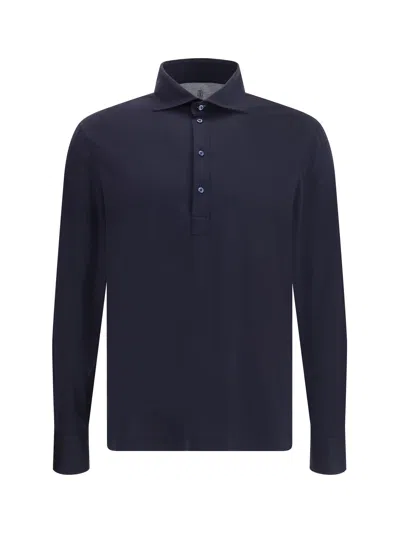 BRUNELLO CUCINELLI BRUNELLO CUCINELLI MEN SILK LONG SLEEVE JERSEY